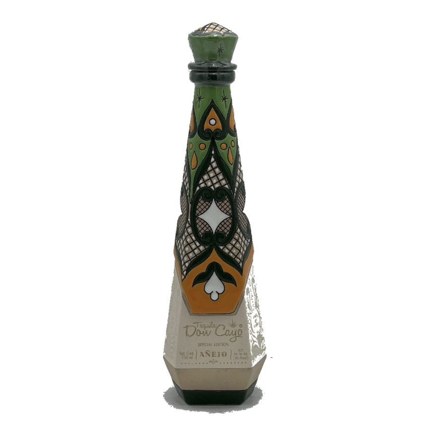 Don Cayo Añejo Ceramic Tequila Green 750ML