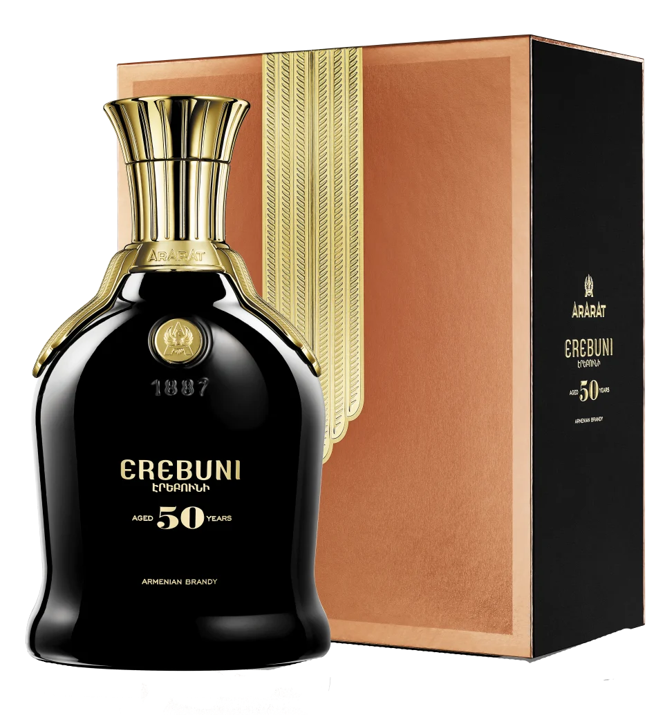 ARARAT Erebuni 50 Years Old Armenian Brandy 750ml bottle and presentation box