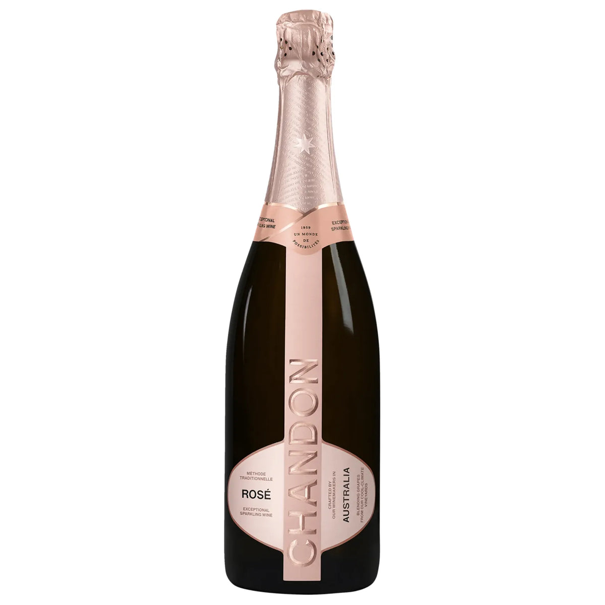 Chandon Brut Rosé Sparkling Wine 750ML bottle