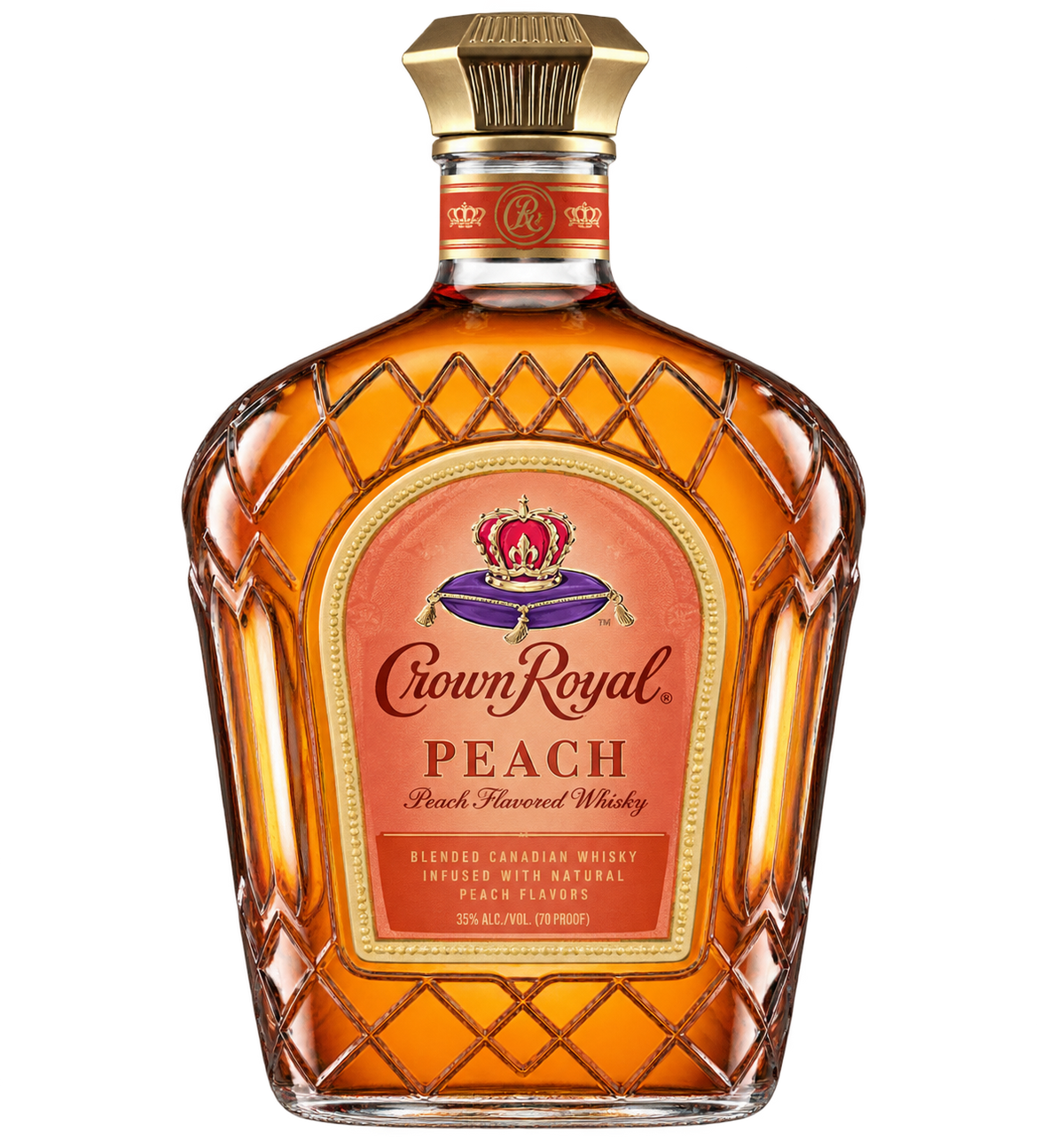Crown Royal Peach Flavored Whisky 750ML bottle