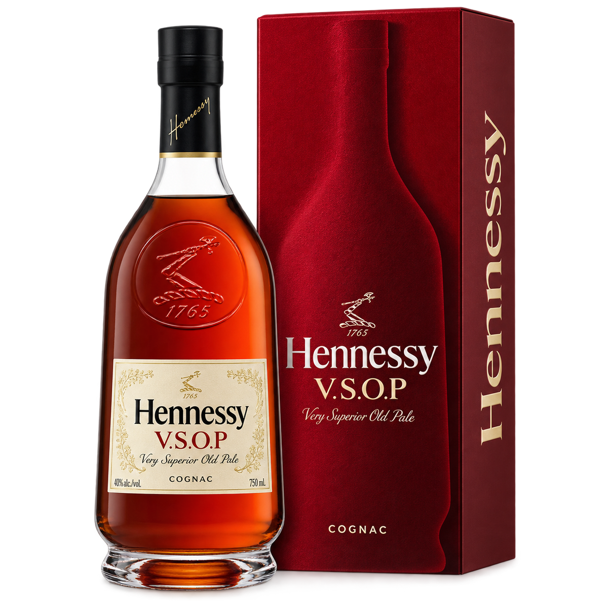 Hennessy V.S.O.P Cognac Gift Box 750ML bottle and presentation box