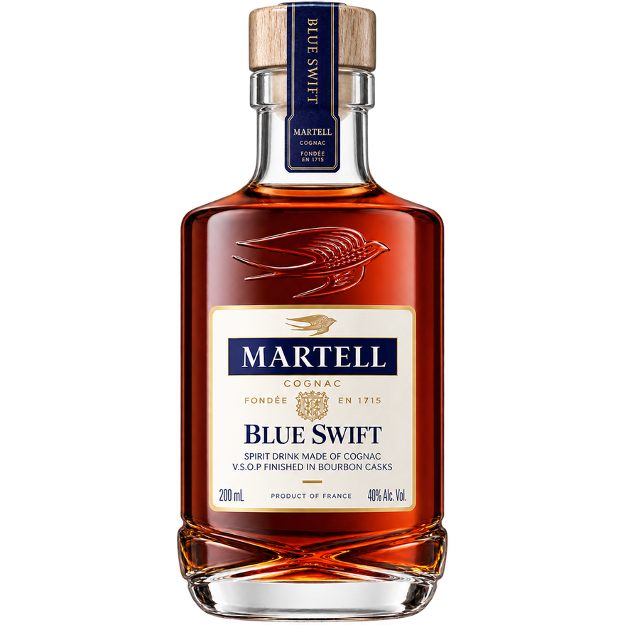 Martell Blue Swift VSOP Cognac Finished in Bourbon Casks 200ML bottle