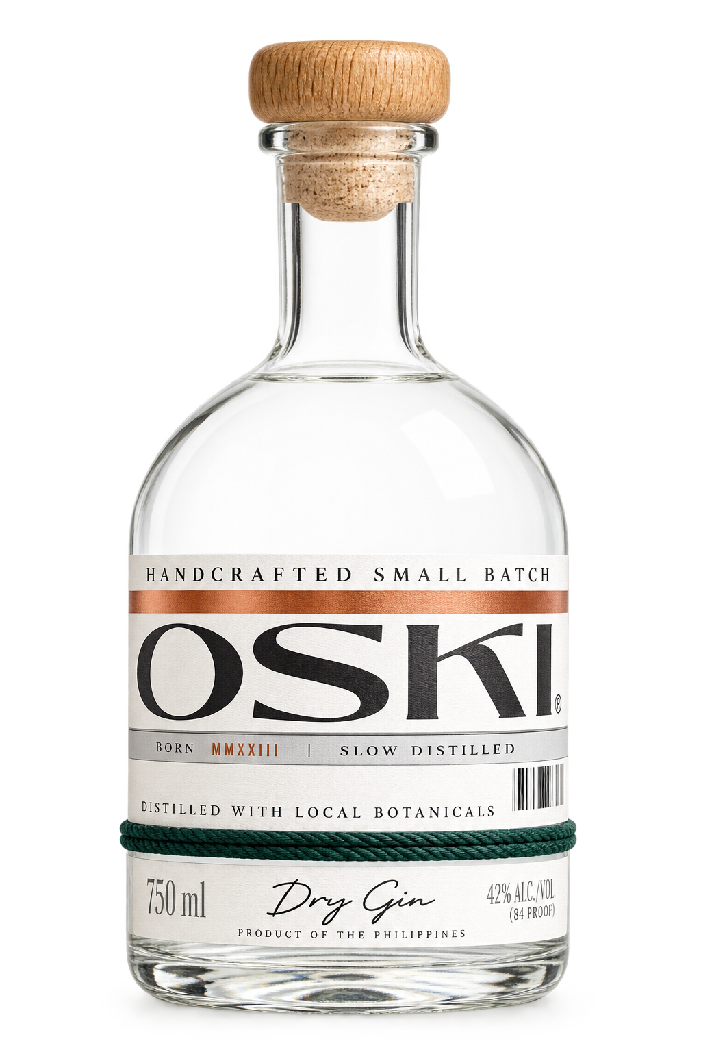 OSKI Craft Dry Gin 750ML bottle