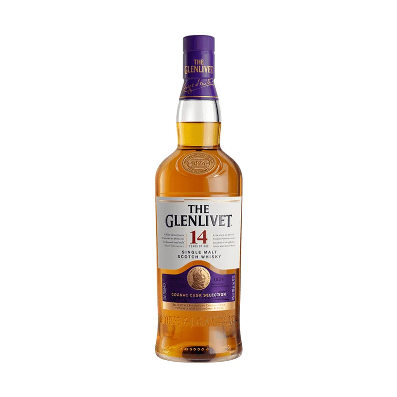 The Glenlivet 14 Year Old Cognac Cask Selection Single Malt Scotch Whisky 750ML bottle