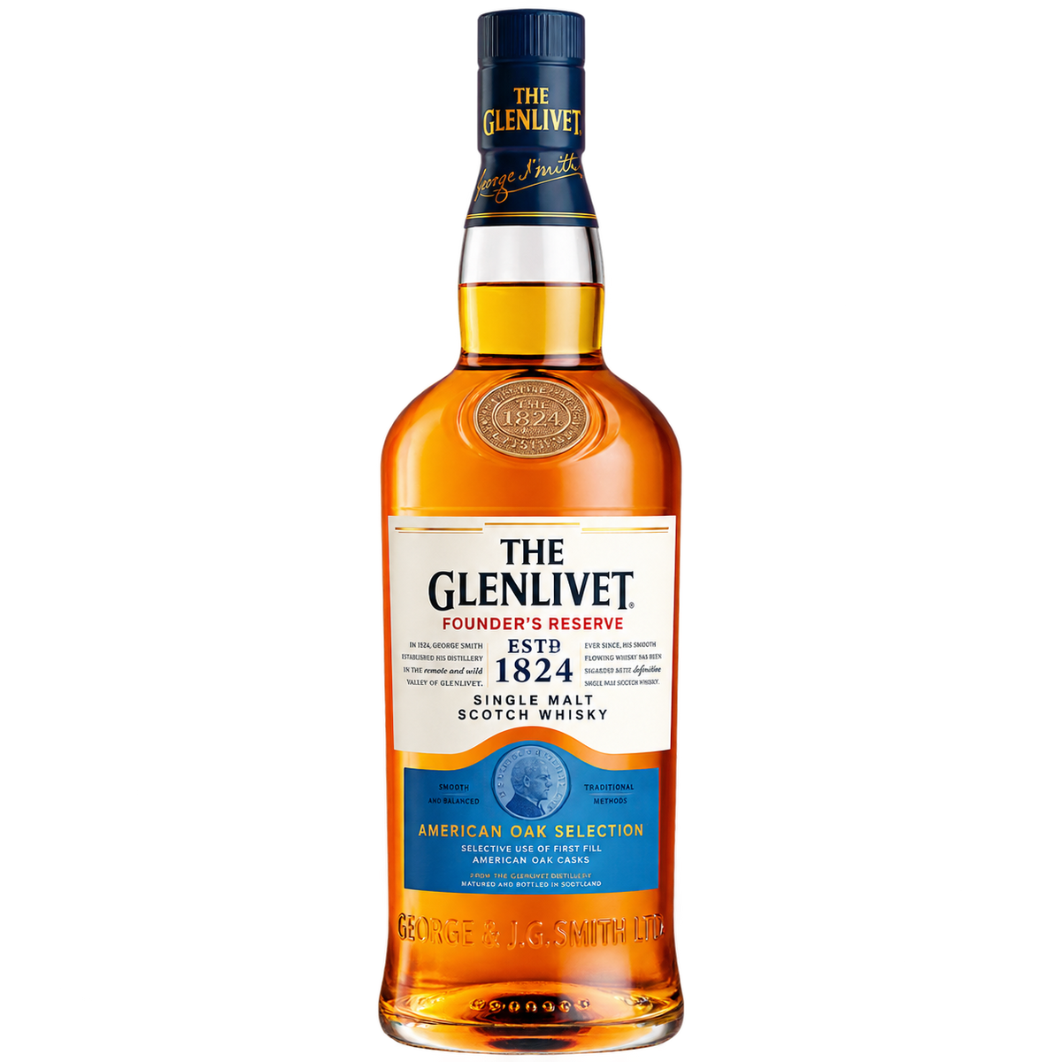 The Glenlivet Founder's Reserve Single Malt Scotch Whisky 750ML bottle