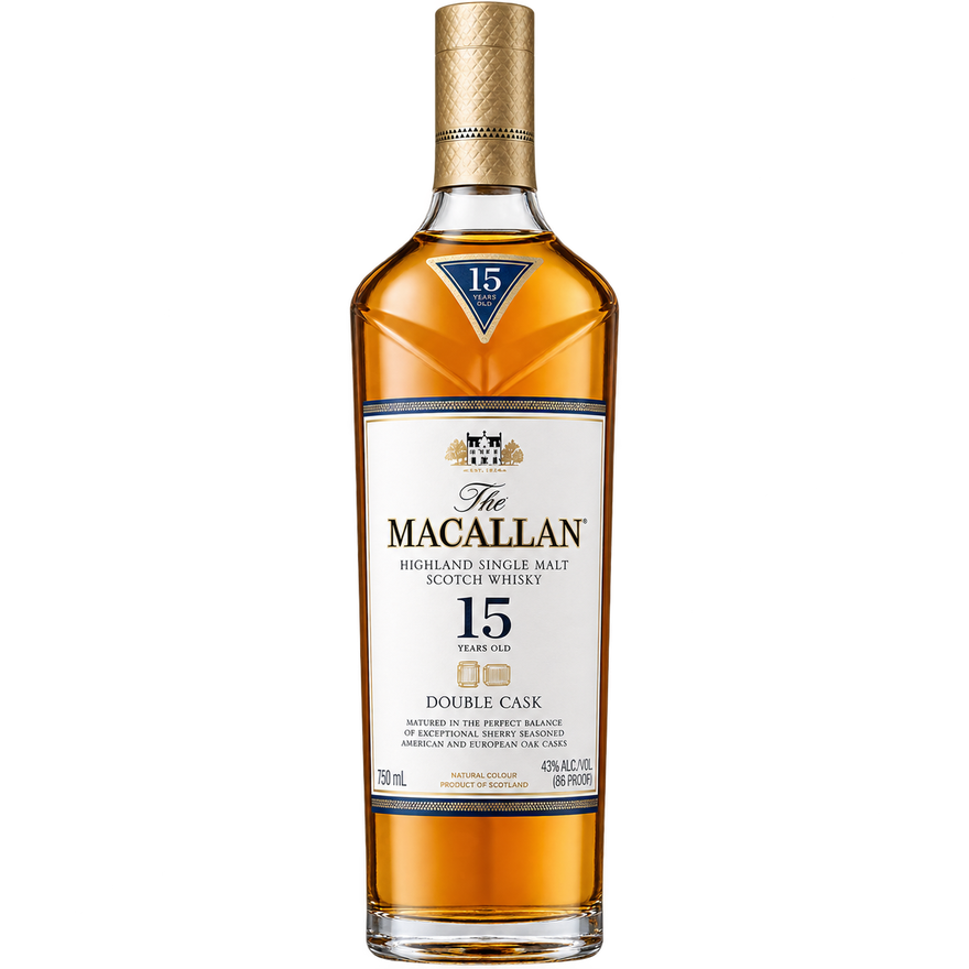 The Macallan Double Cask 15 Year Old Single Malt Scotch Whisky 750ML