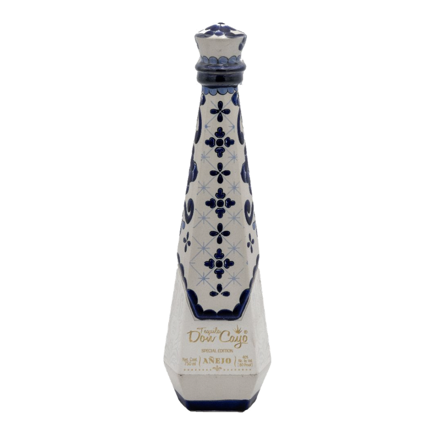 Don Cayo Añejo Ceramic Tequila Blue 750ML