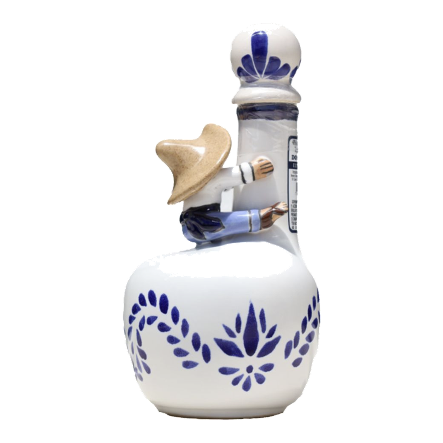 Don Pipocho Extra Anejo White and Blue Ceramic 750ML