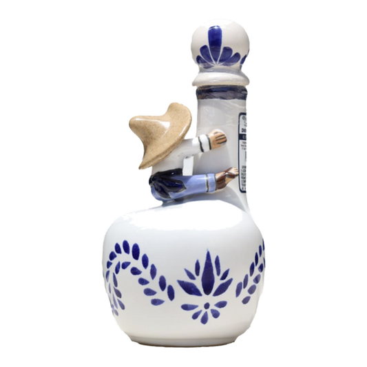 Don Pipocho Extra Anejo White and Blue Ceramic 750ML