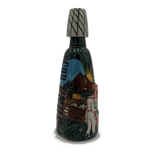 God Enoc Extra Añejo Tequila Green Ceramic 750ML