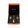 Lamborghini Gold Sparkling Wine with Crystal Glasses 750ML