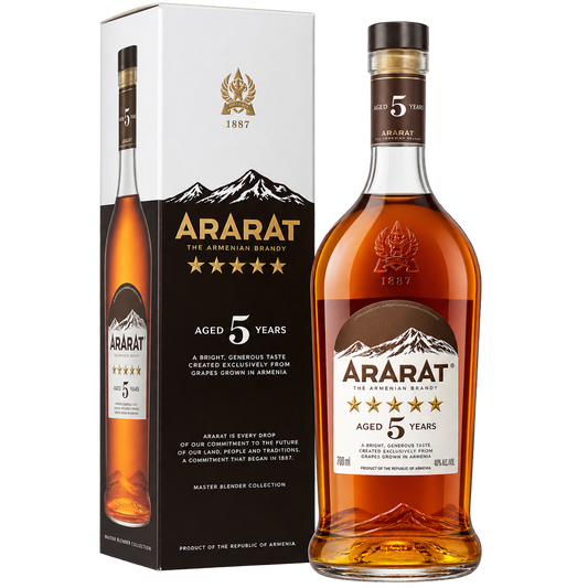 ARARAT 5 Star VS Armenian Brandy 700ML bottle and box