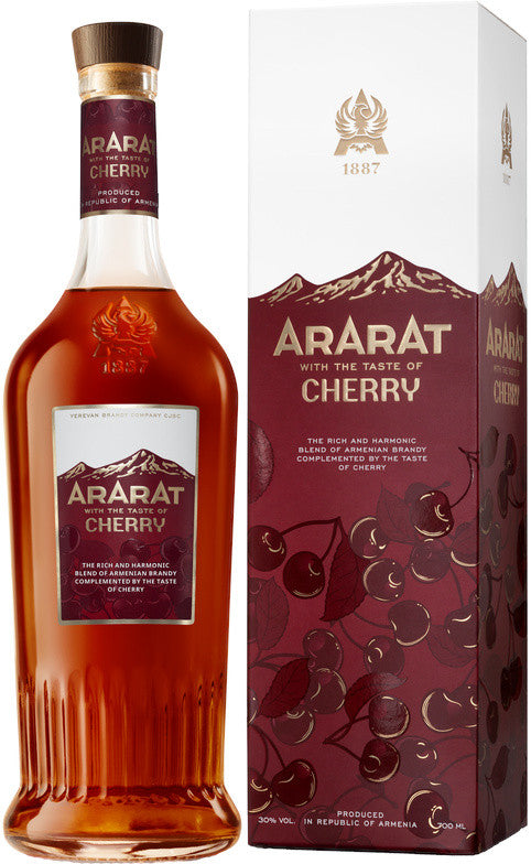 ARARAT Cherry Flavored Armenian Brandy 700ml bottle and box