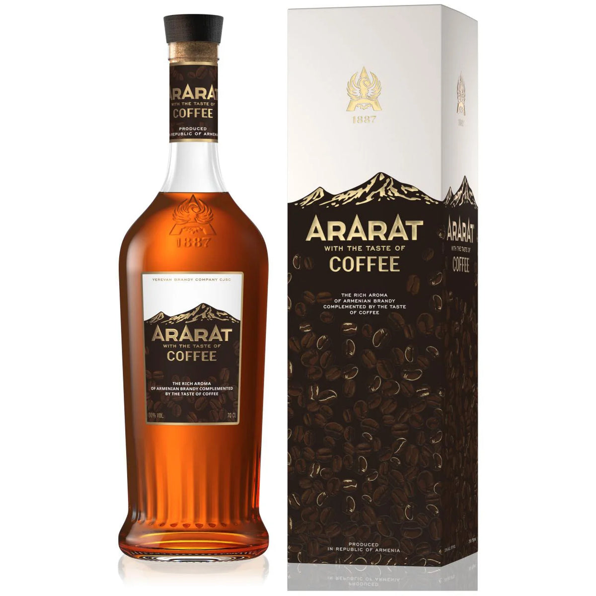ARARAT Coffee Flavored Armenian Brandy 700ml bottle and box