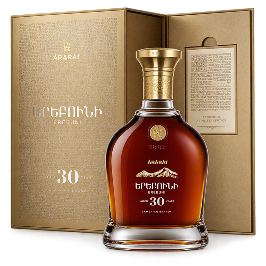 ARARAT Erebuni 30 Year Old Armenian Brandy 750ML bottle and gift box