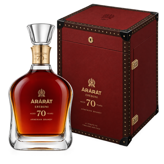 ARARAT Erebuni 70 Year Old Armenian Brandy 750ML bottle and luxury gift box