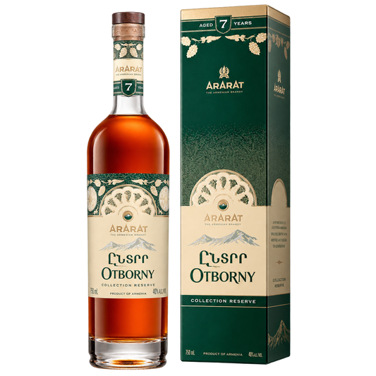 ARARAT Otborny Collection Reserve Aged 7 Years Armenian Brandy 750ML bottle and box