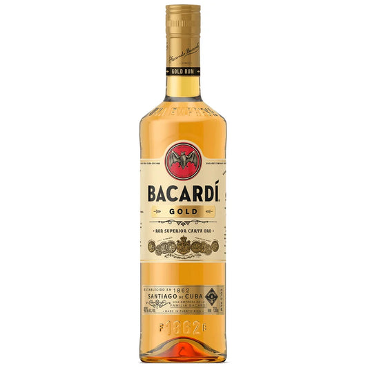 Bacardi Gold Rum 750 mL bottle