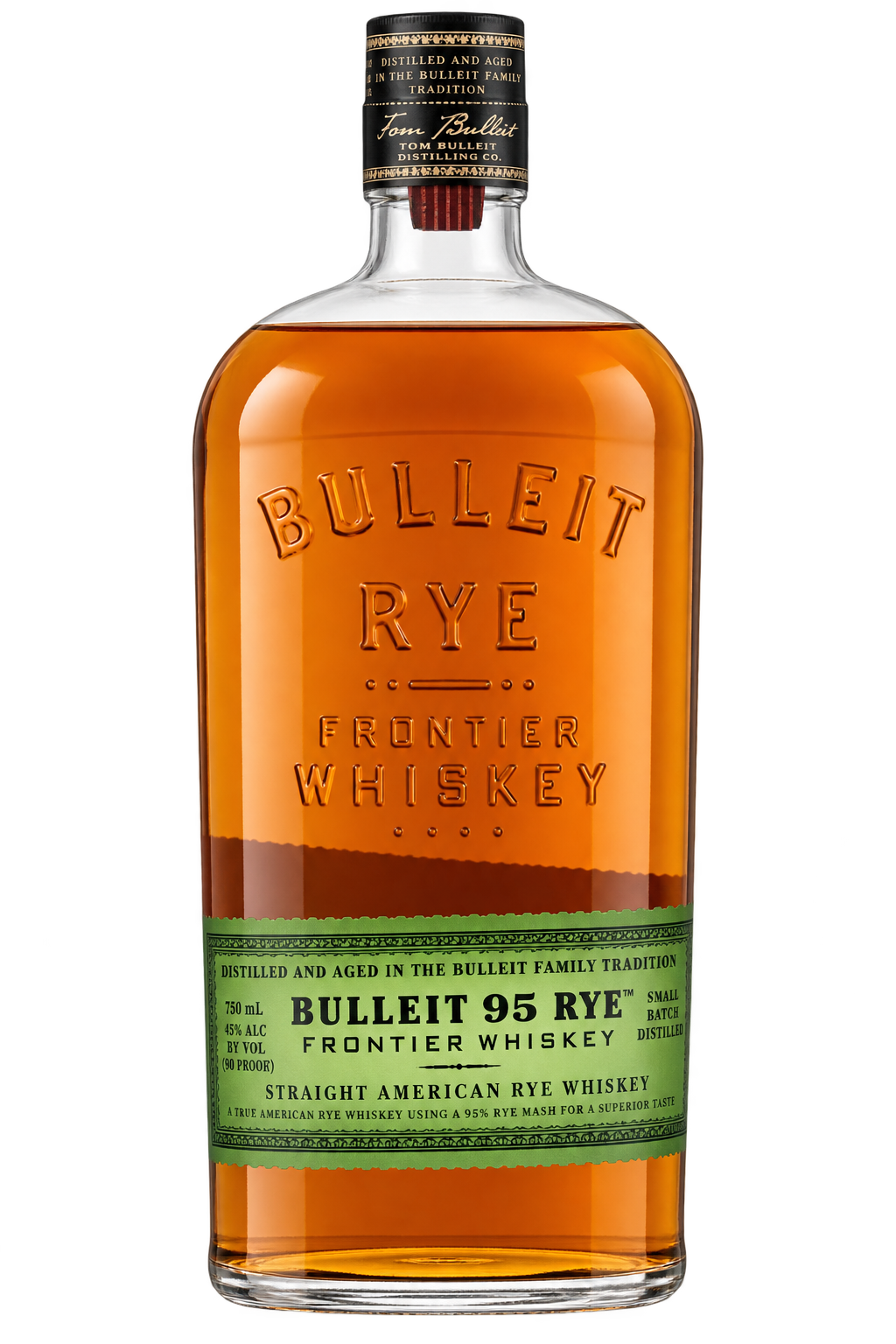 Bulleit 95 Rye Frontier Whiskey 750ML bottle