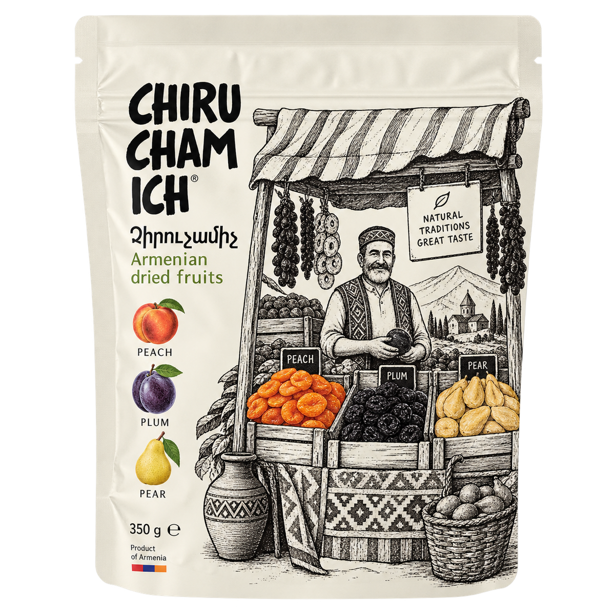Chiruchamich Assorted Dried Fruits Small Pack #1 350g