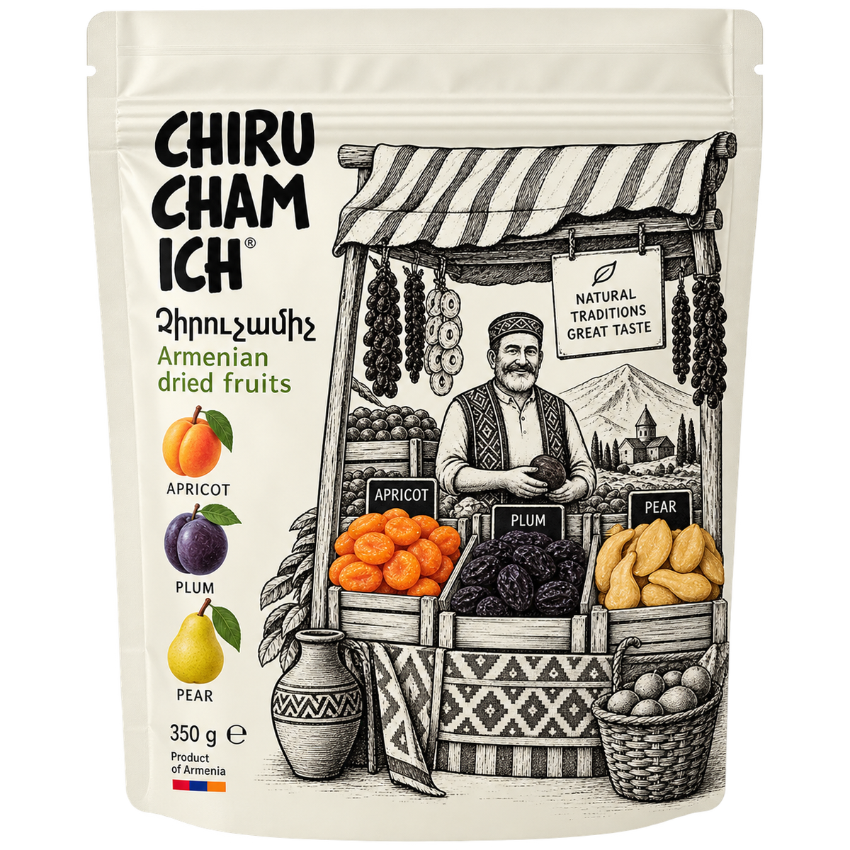 Chiruchamich Assorted Dried Fruits Small Pack #2 350g
