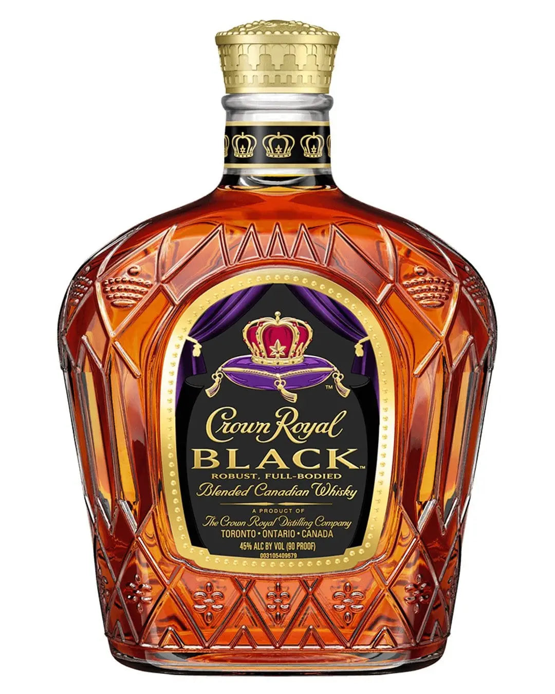 Crown Royal Black Blended Canadian Whisky 1L bottle