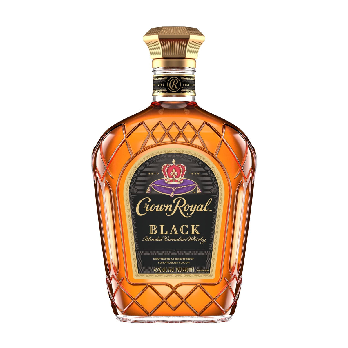 Crown Royal Black Blended Canadian Whisky 750ML bottle