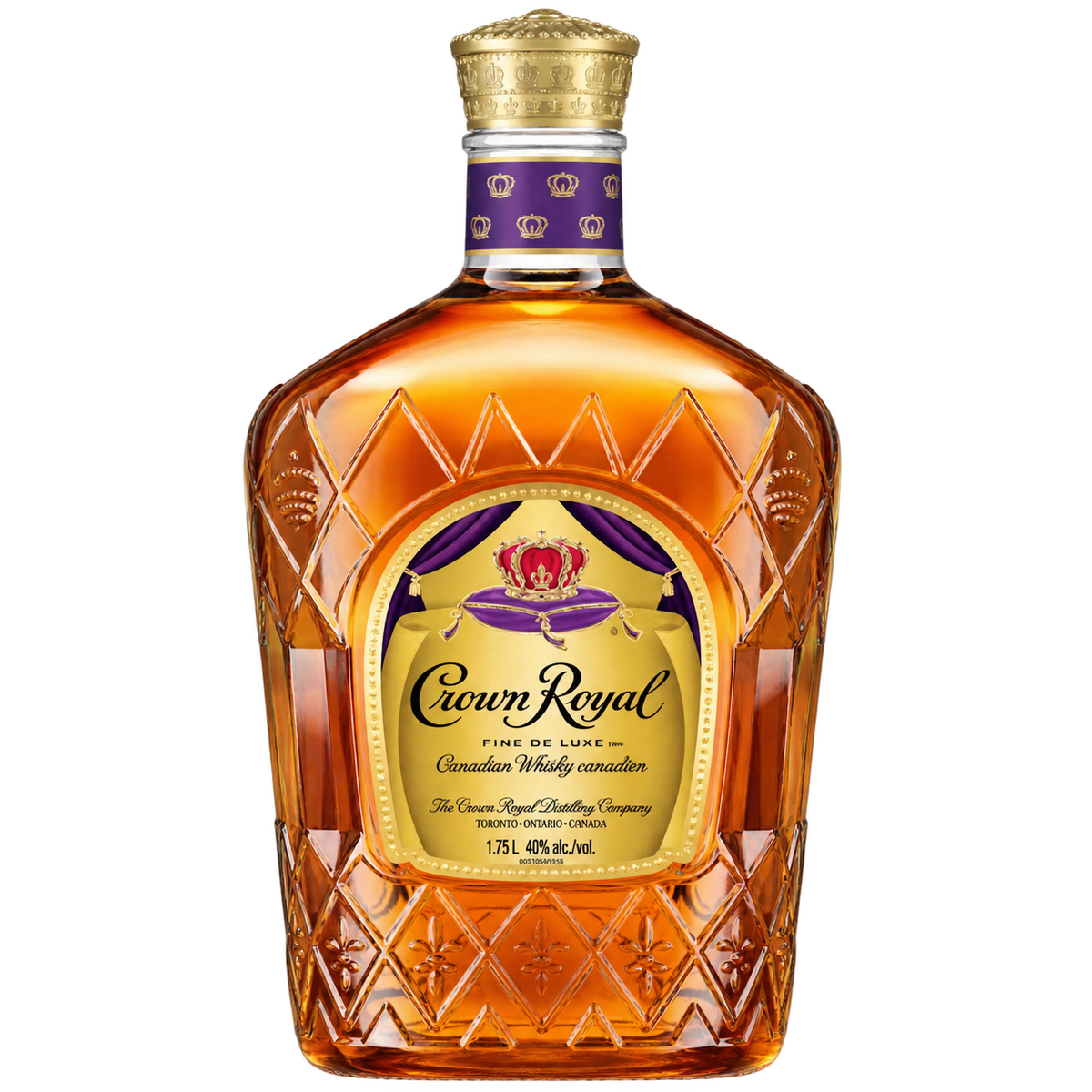 Crown Royal Fine De Luxe Blended Canadian Whisky 1.75L bottle
