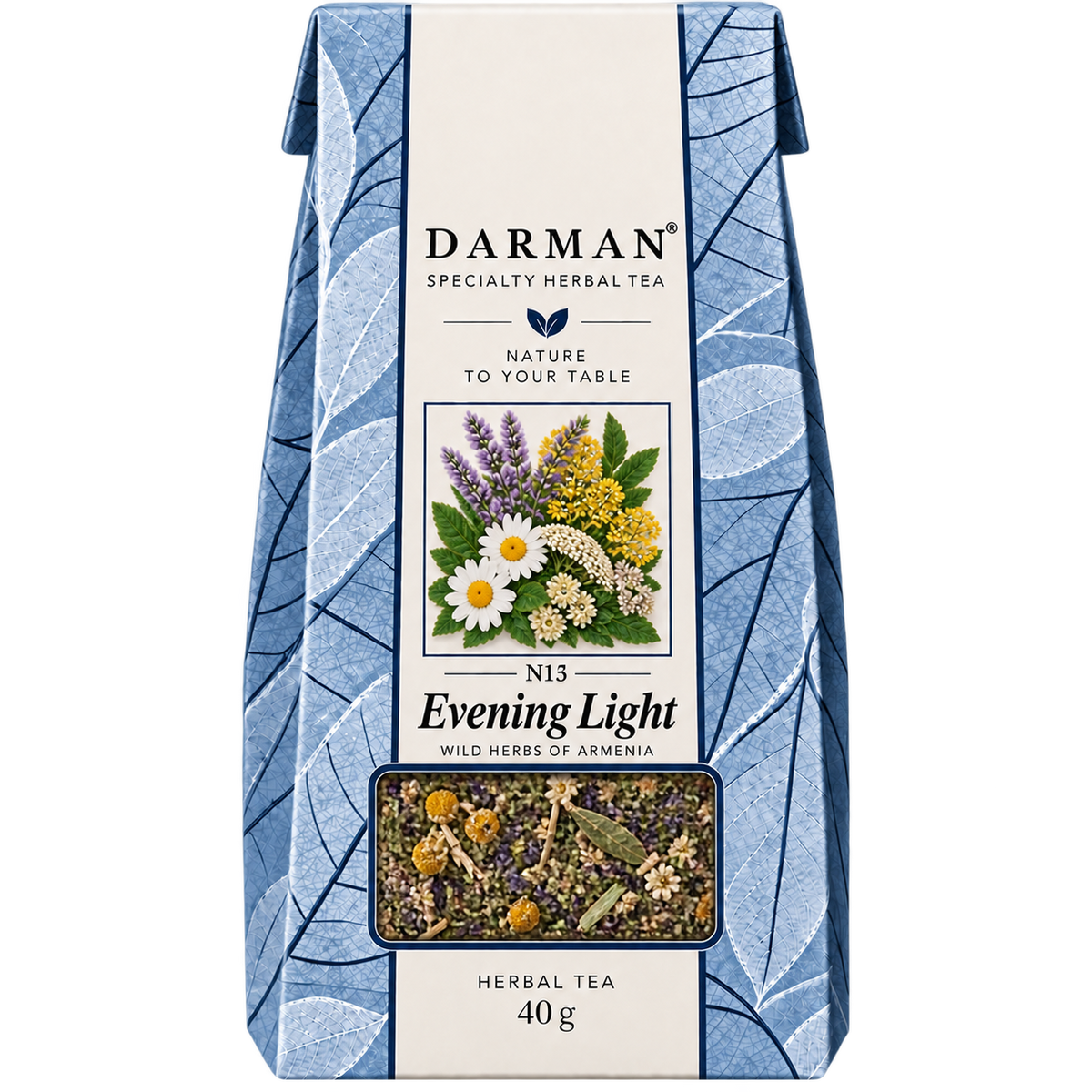 Darman N15 Evening Light Herbal Tea 40g package