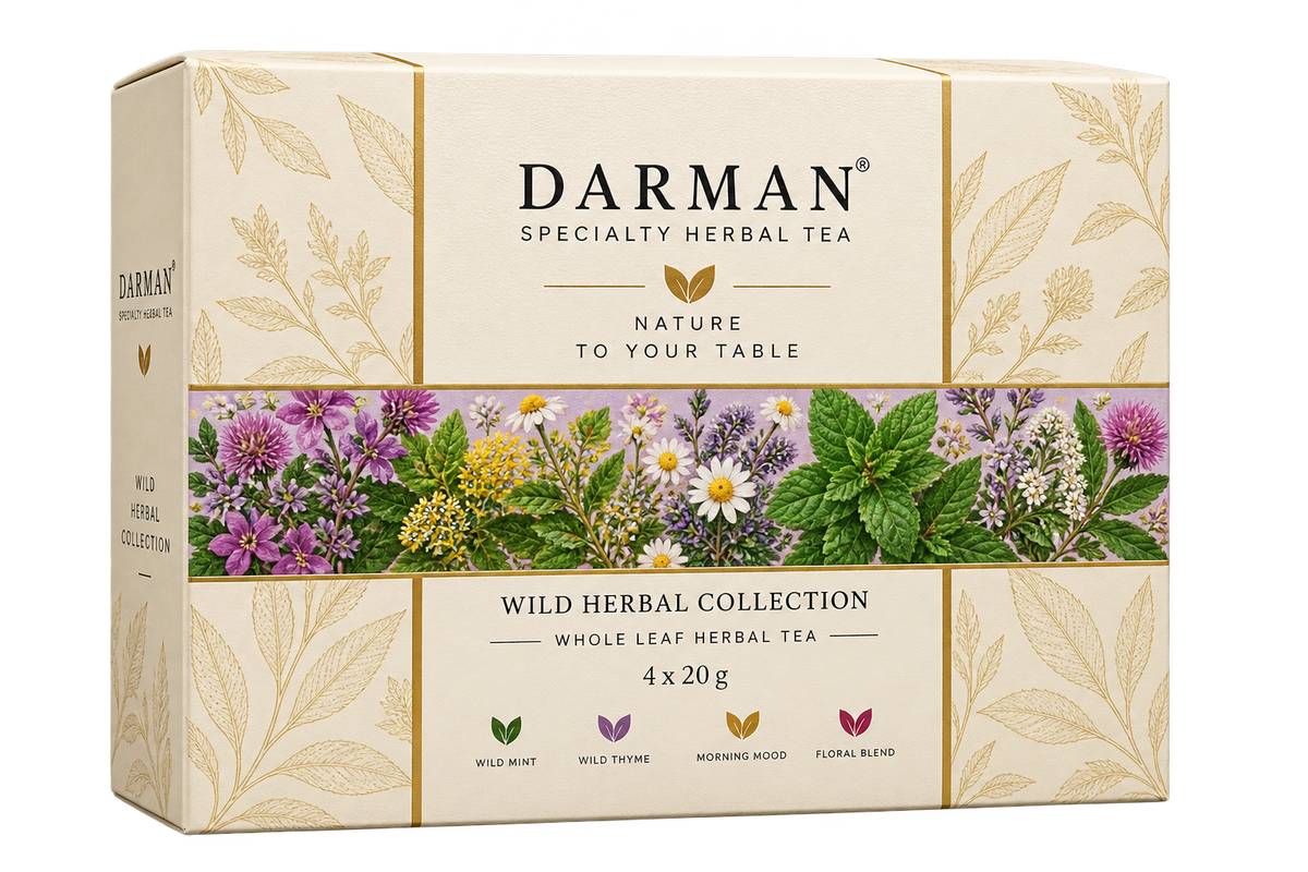 Darman Wild Herbal Collection Whole Leaf Herbal Tea 4 x 20g gift box