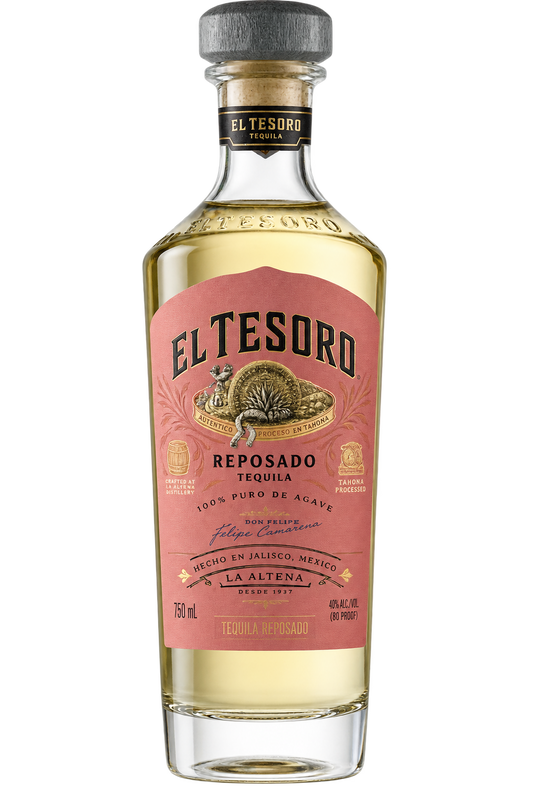 El Tesoro Reposado Tequila 750ML bottle