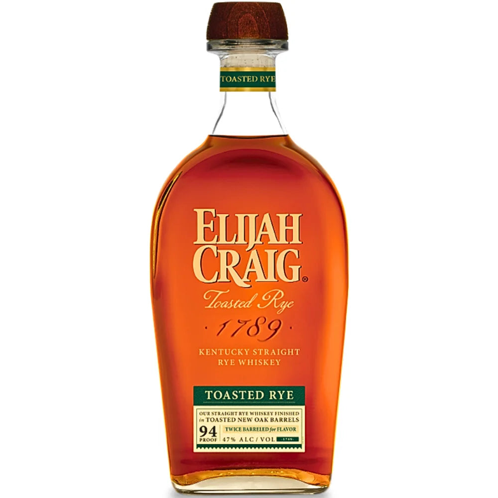 Elijah Craig Toasted Rye Whiskey 750ML bottle