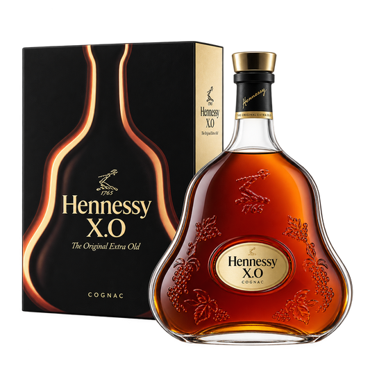Hennessy X.O Cognac Gift Box 750ML bottle and presentation box