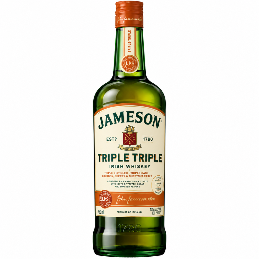 Jameson Triple Triple Irish Whiskey 750ML