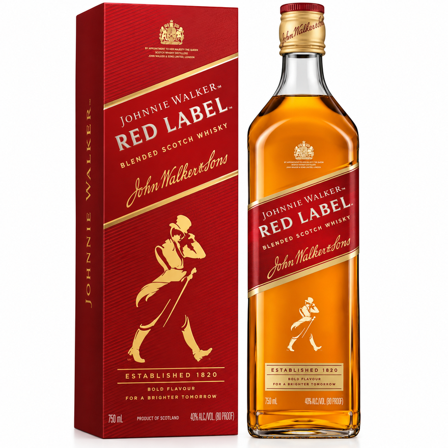 Johnnie Walker Red Label Blended Scotch Whisky 750ML