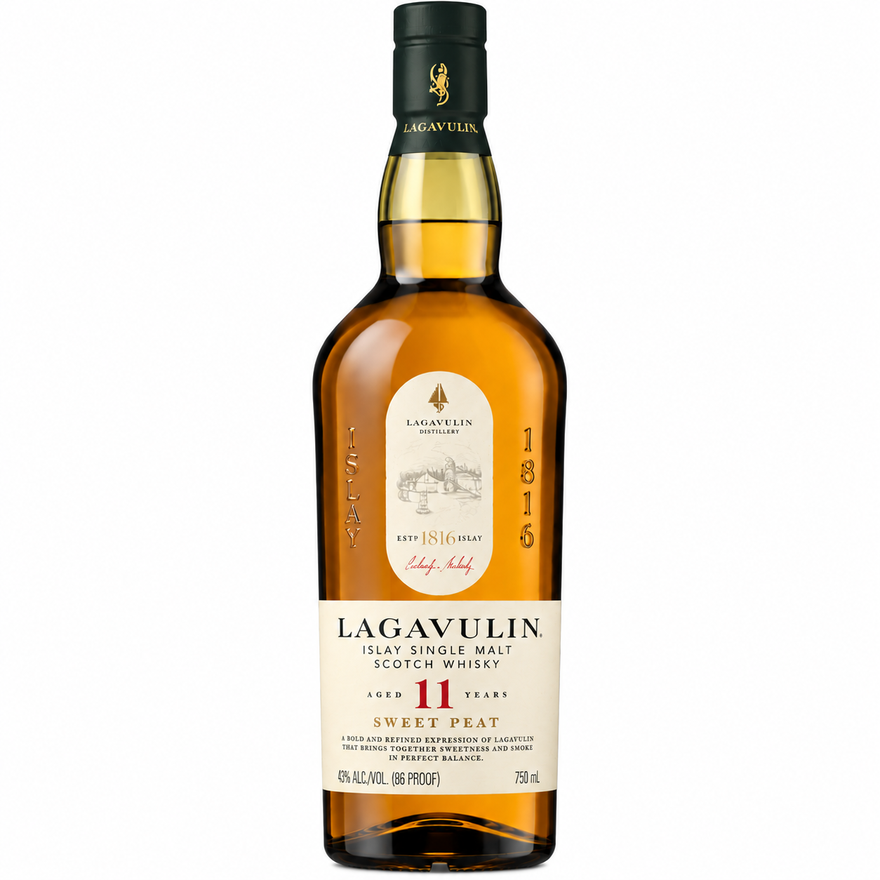 Lagavulin 11 Year Old Sweet Peat Single Malt Scotch Whisky 750ML