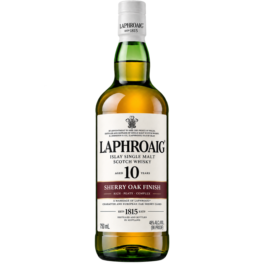 Laphroaig 10 Year Old Sherry Oak Finish Single Malt Scotch Whisky 750ML