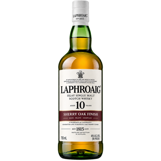 Laphroaig 10 Year Old Sherry Oak Finish Single Malt Scotch Whisky 750ML