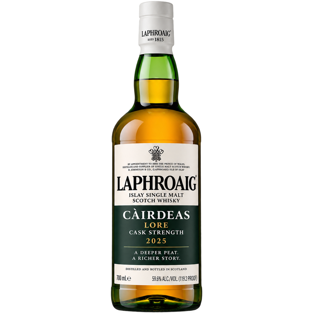 Laphroaig Càirdeas 2025 Lore Cask Strength Single Malt Scotch Whisky 700ML bottle