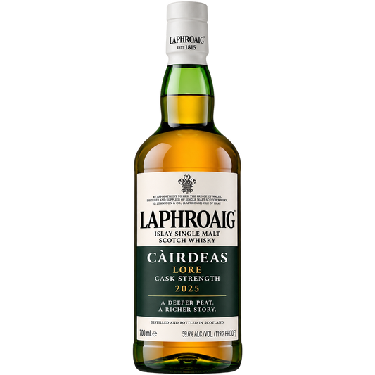 Laphroaig Càirdeas 2025 Lore Cask Strength Single Malt Scotch Whisky 700ML bottle