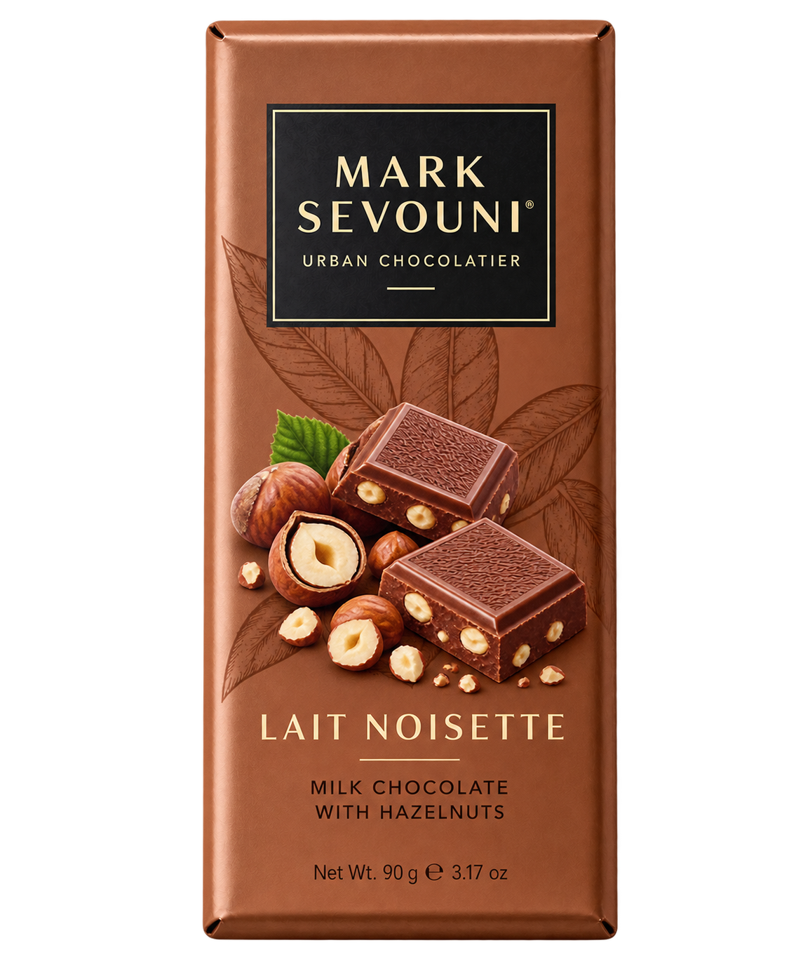 Mark Sevouni Lait Noisette Hazelnut Chocolate Bar 90g