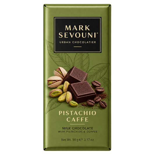 Mark Sevouni Pistachio Caffe Chocolate Bar 90g