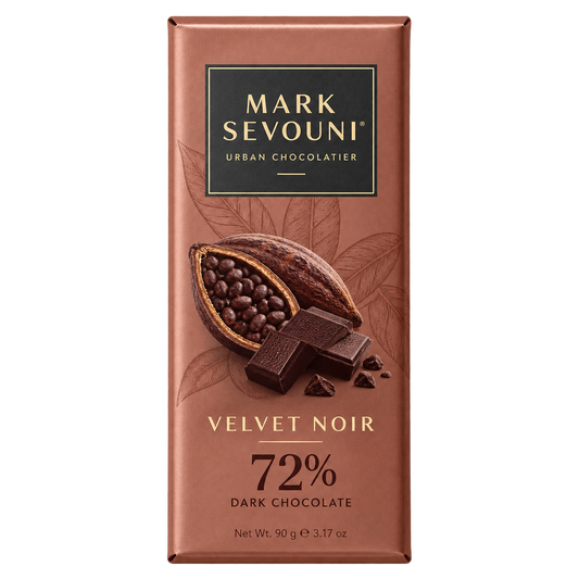Mark Sevouni Velvet Noir 72% Chocolate Bar 90g
