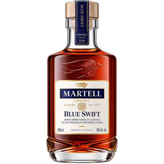Martell Blue Swift VSOP Cognac Finished in Bourbon Casks 200ML bottle