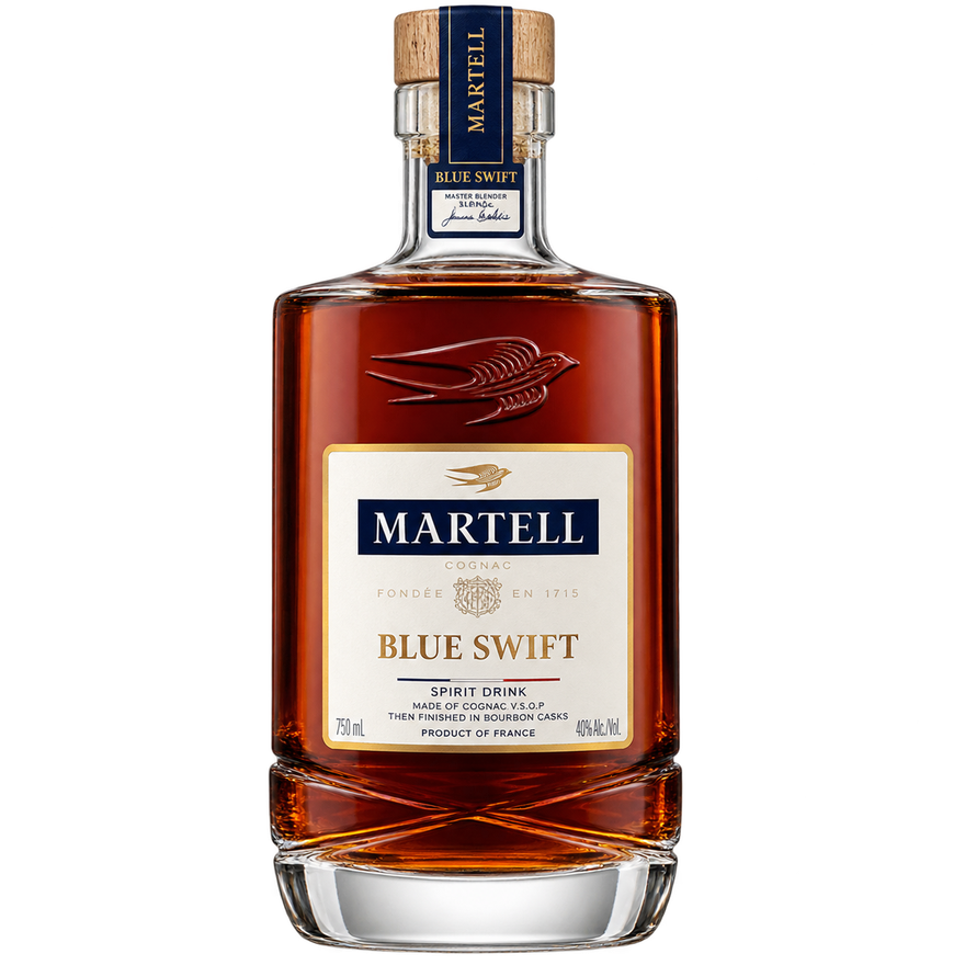 Martell Blue Swift VSOP Cognac Finished in Bourbon Casks 750ML bottle