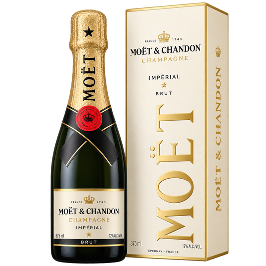 Moet & Chandon Impérial Brut Champagne 375ML bottle and gift box