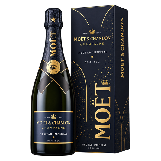 Moët & Chandon Nectar Impérial Demi-Sec Champagne 750ML bottle and gift box 