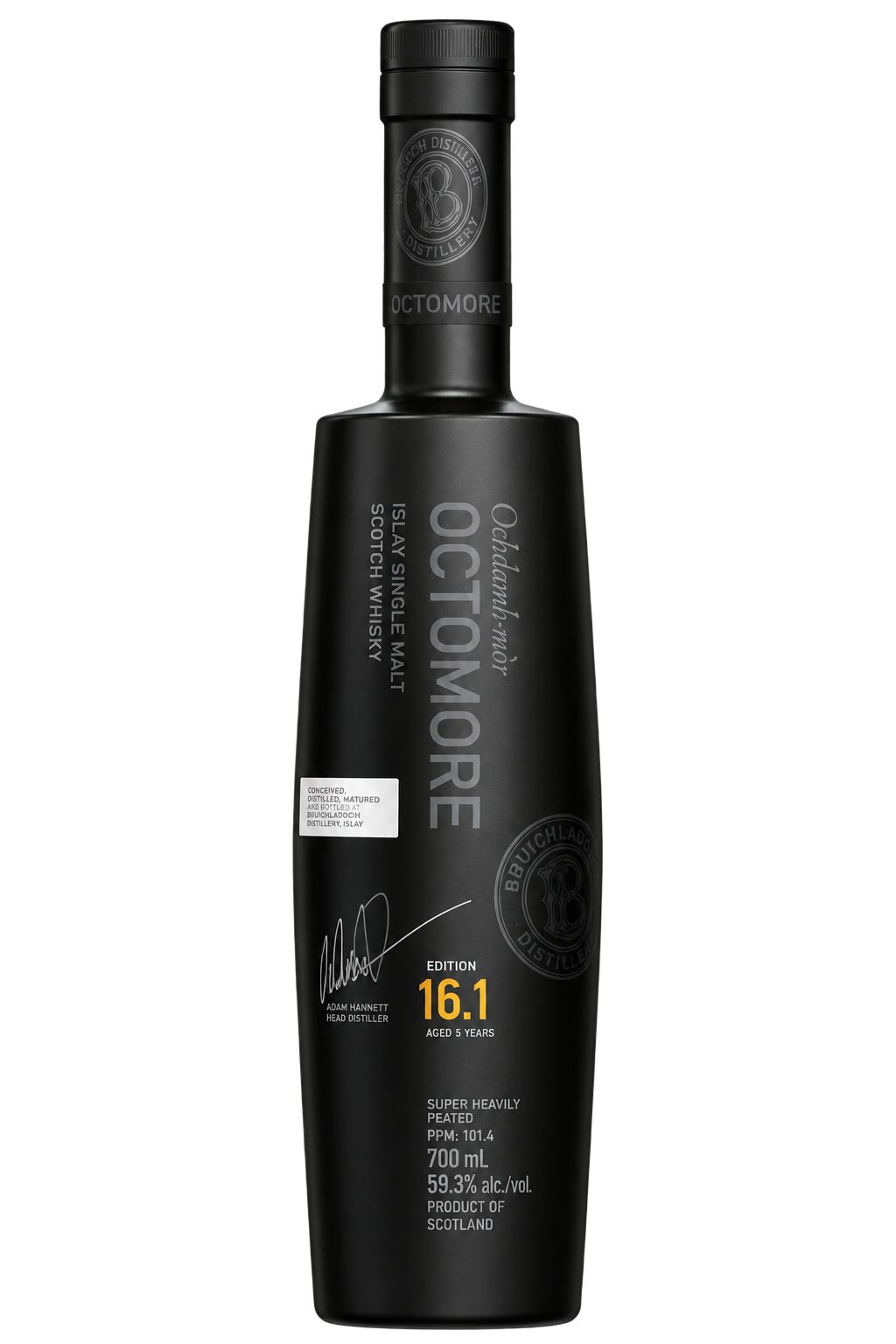 Octomore Edition 16.1 5 Year Old Islay Single Malt Scotch Whisky 700ML bottle