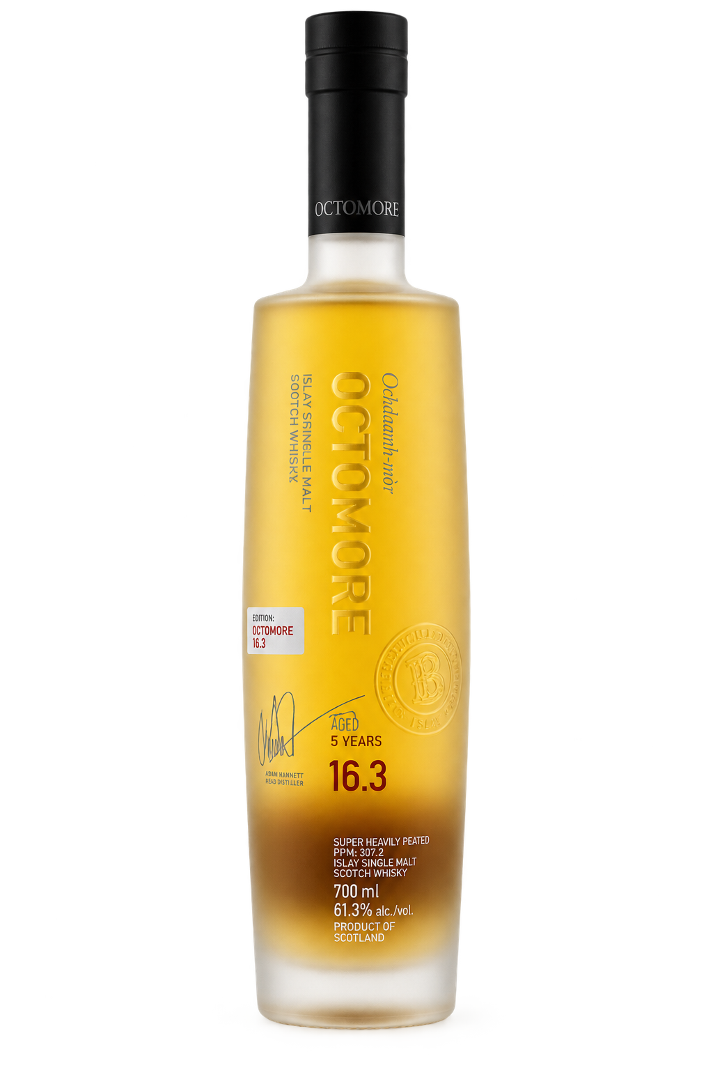Octomore Edition 16.3 5 Year Old Islay Single Malt Scotch Whisky 700ML bottle