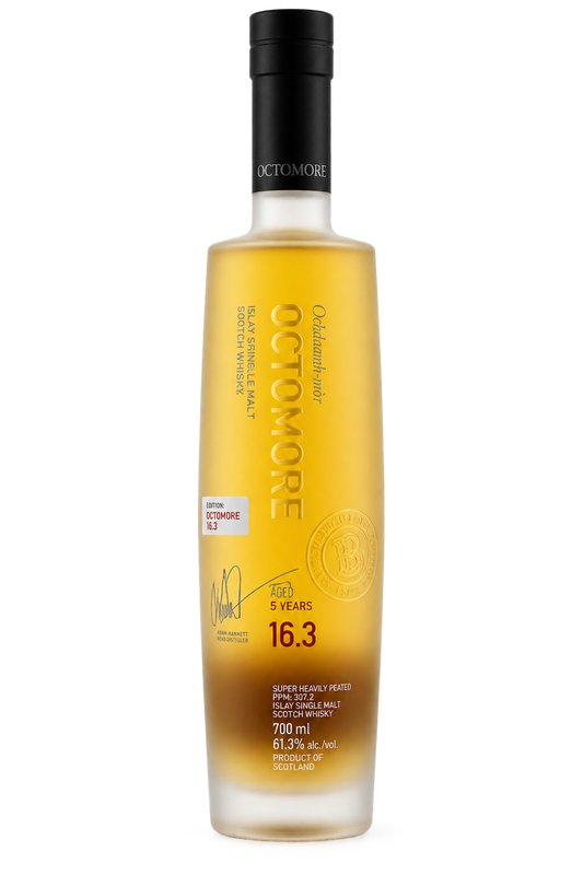 Octomore Edition 16.3 5 Year Old Islay Single Malt Scotch Whisky 700ML bottle